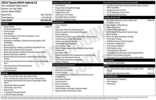 2024 Toyota RAV4 Hybrid LE