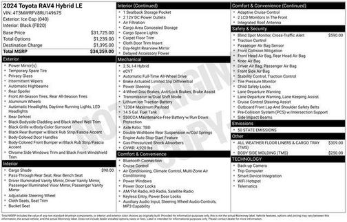 2024 Toyota RAV4 Hybrid LE