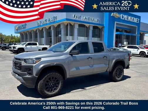 Sterling Gray Metallic 2026 Chevrolet Colorado Trail Boss