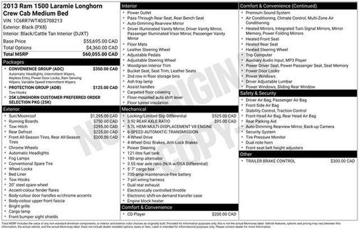2013 RAM 1500 Laramie Longhorn Edition