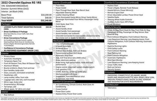 2022 Chevrolet Equinox AWD RS