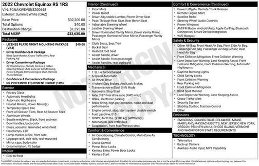 2022 Chevrolet Equinox AWD RS