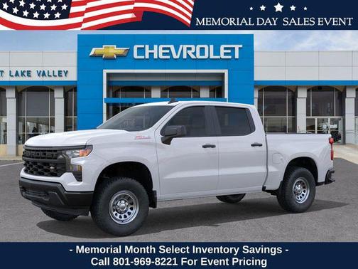 Summit White 2026 Chevrolet Silverado 1500 WT