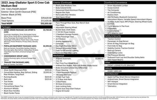 2023 Jeep Gladiator Sport S