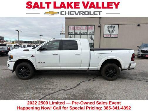 Bright White Clearcoat 2022 RAM 2500 Limited Mega Cab 4x4 6'4' Box
