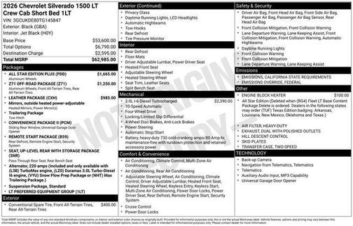 2026 Chevrolet Silverado 1500 LT