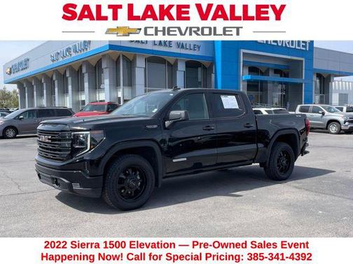 Onyx Black 2022 GMC Sierra 1500 Elevation