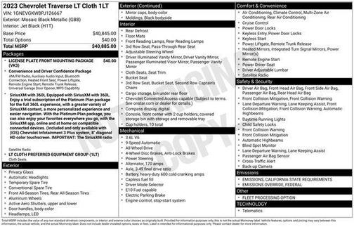 2023 Chevrolet Traverse LT Cloth