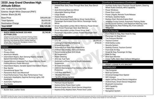 2020 Jeep Grand Cherokee High Altitude