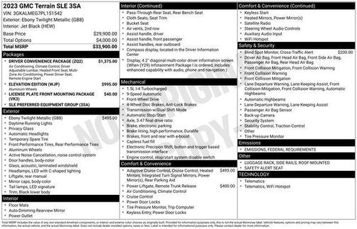 2023 GMC Terrain SLE