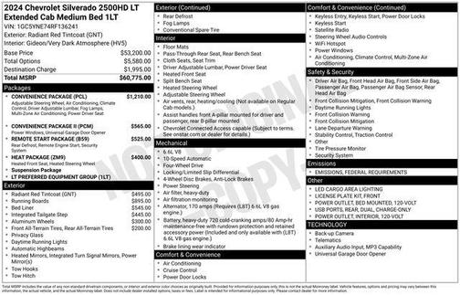 2024 Chevrolet Silverado 2500 LT