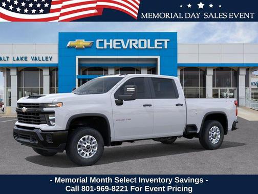 Summit White 2026 Chevrolet Silverado 2500 Crew Cab, Standard Bed, WT, 4WD