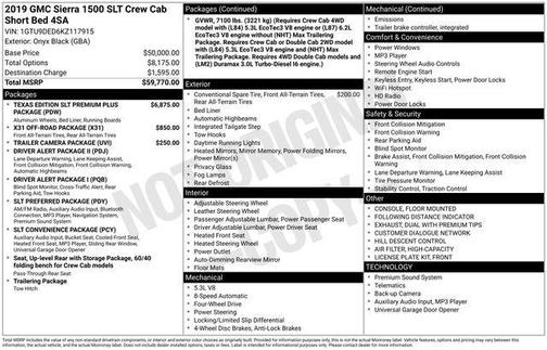 2019 GMC Sierra 1500 SLT