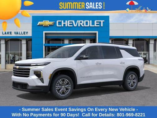 Summit White 2026 Chevrolet Traverse LT