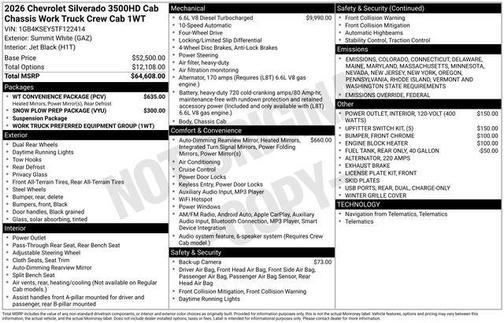 2026 Chevrolet Silverado 3500 WT