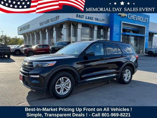 Black Metallic 2024 Ford Explorer XLT