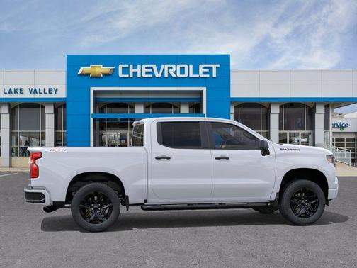 Summit White 2026 Chevrolet Silverado 1500 Custom