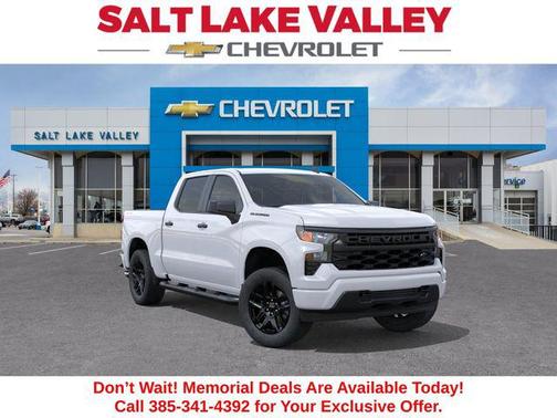 Summit White 2026 Chevrolet Silverado 1500 Custom