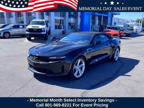 Black 2023 Chevrolet Camaro RWD Convertible LT1