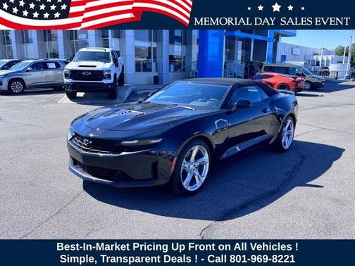 Black 2023 Chevrolet Camaro RWD Convertible LT1