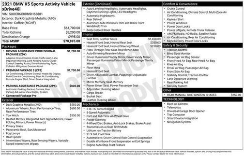 2021 BMW X5 xDrive40i