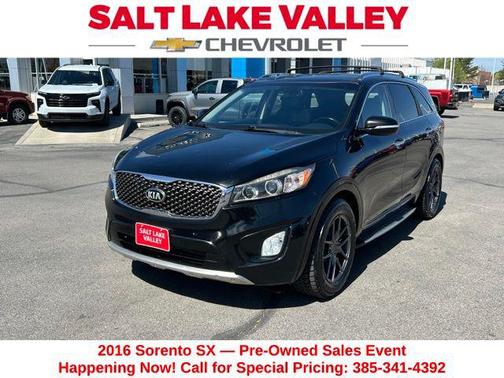 Ebony Black 2016 Kia Sorento SX