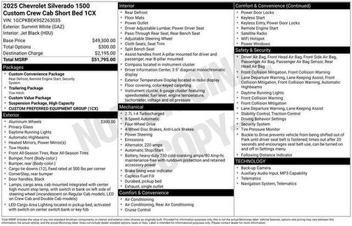 2025 Chevrolet Silverado 1500 Custom
