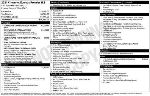 2021 Chevrolet Equinox Premier w/1LZ