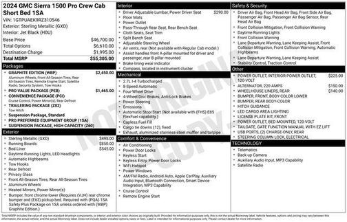 Sterling Metallic 2024 GMC Sierra 1500 Pro
