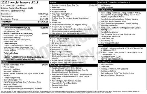 2025 Chevrolet Traverse LT