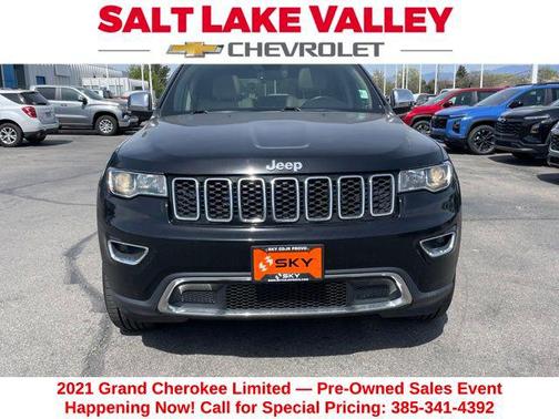 Diamond Black Crystal Pearlcoat 2021 Jeep Grand Cherokee Limited