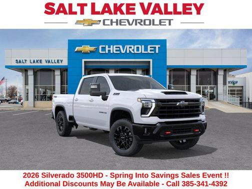 Summit White 2026 Chevrolet Silverado 3500 LT