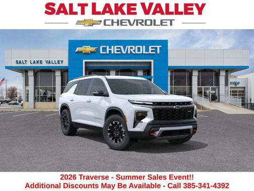 Polar White Tricoat 2026 Chevrolet Traverse AWD Z71