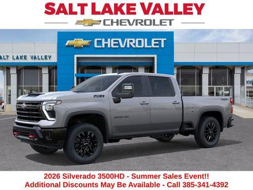 Sterling Gray Metallic 2026 Chevrolet Silverado 3500 LT