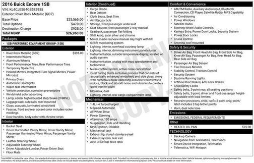 2016 Buick Encore Base