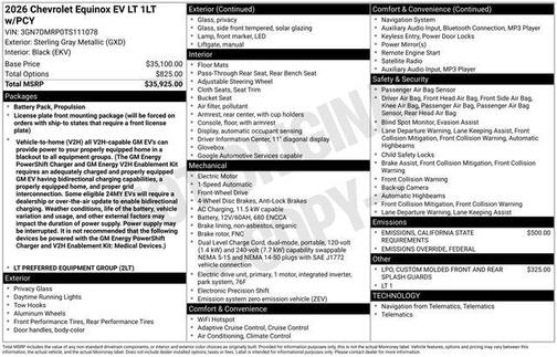 2026 Chevrolet Equinox EV LT