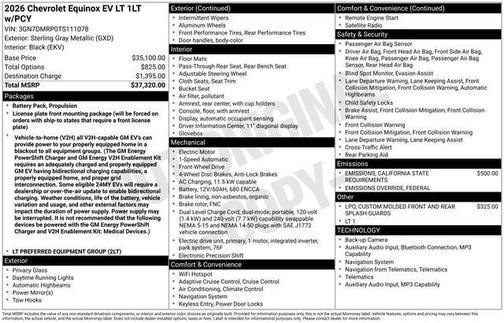 2026 Chevrolet Equinox EV LT