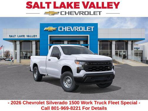 Summit White 2026 Chevrolet Silverado 1500 WT