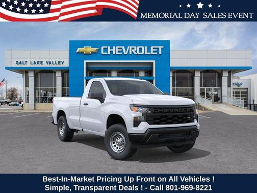 Summit White 2026 Chevrolet Silverado 1500 WT