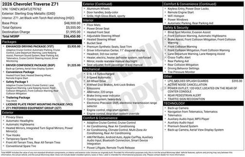 2026 Chevrolet Traverse AWD Z71