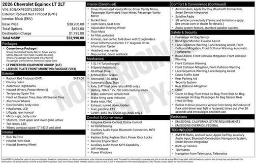 2026 Chevrolet Equinox 1LT