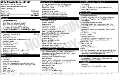 2026 Chevrolet Equinox 1LT