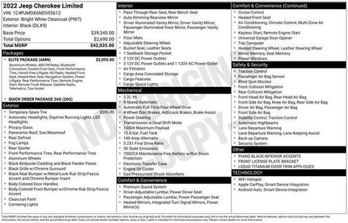 2022 Jeep Cherokee Limited