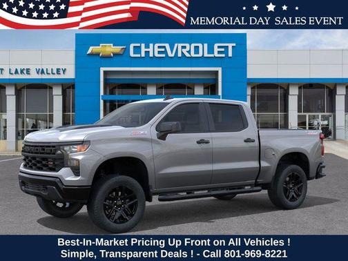 Sterling Gray Metallic 2026 Chevrolet Silverado 1500 Custom Trail Boss