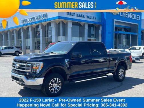 Antimatter Blue Metallic 2022 Ford F-150 Lariat