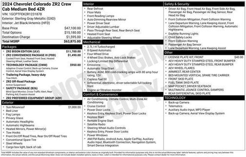 2024 Chevrolet Colorado ZR2