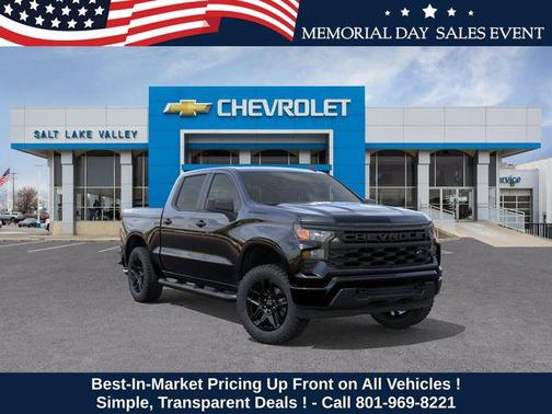 Black 2026 Chevrolet Silverado 1500 Custom