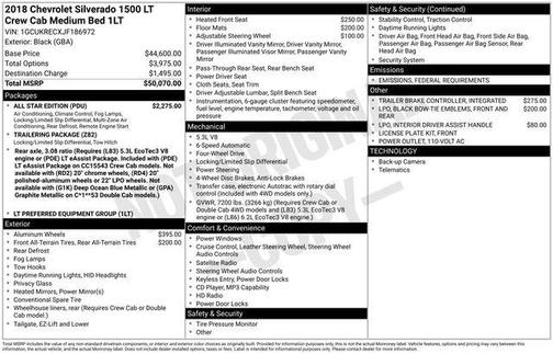 2018 Chevrolet Silverado 1500 1LT