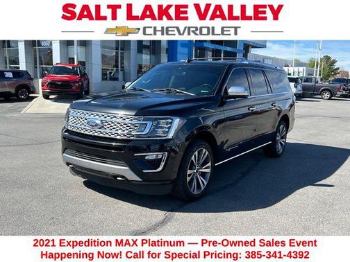 Agate Black Metallic 2021 Ford Expedition Max Platinum