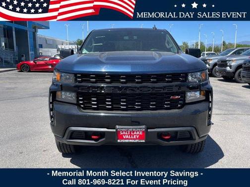 Blue Metallic 2021 Chevrolet Silverado 1500 Custom Trail Boss